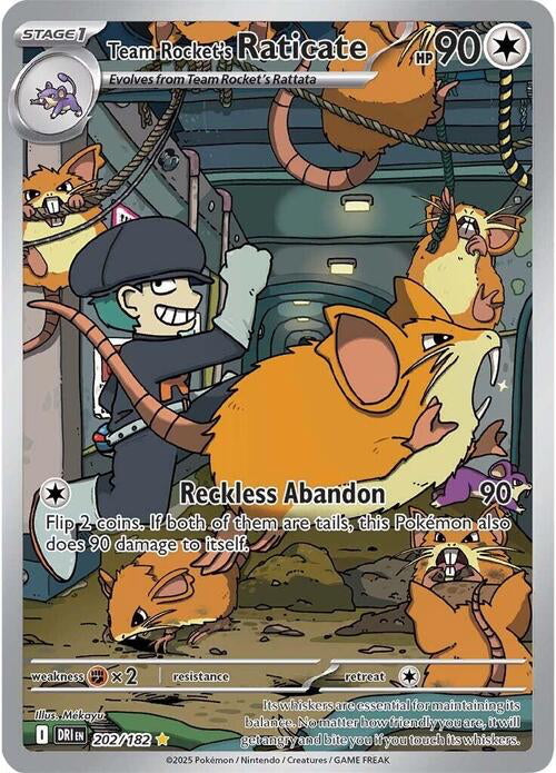 Destined Rivals Team Rocket's Raticate #202/182